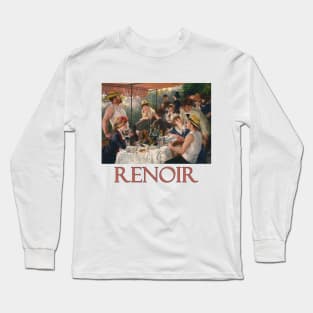 Luncheon of the Boating Party by Pierre-Auguste Renoir Long Sleeve T-Shirt